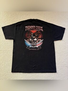 Vintage Harley Davidson Thunder Creek Black Graphic Tee